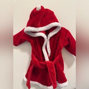 Cozy Red and White Kids Pajama Robe